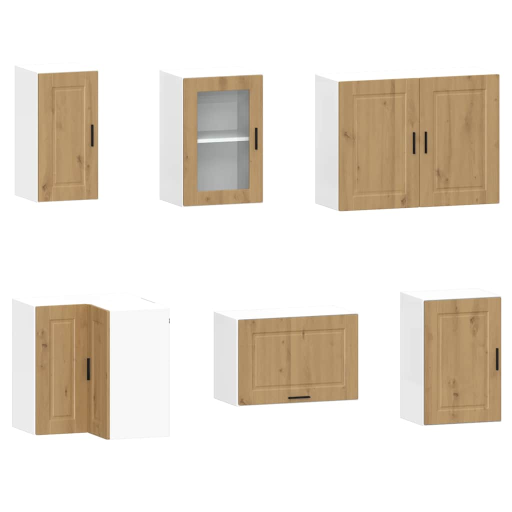 11-delige Keukenkastenset Porto bewerkt hout artisanaal eiken is nu te koop bij PeponiXL, paradijselijk wonen!
