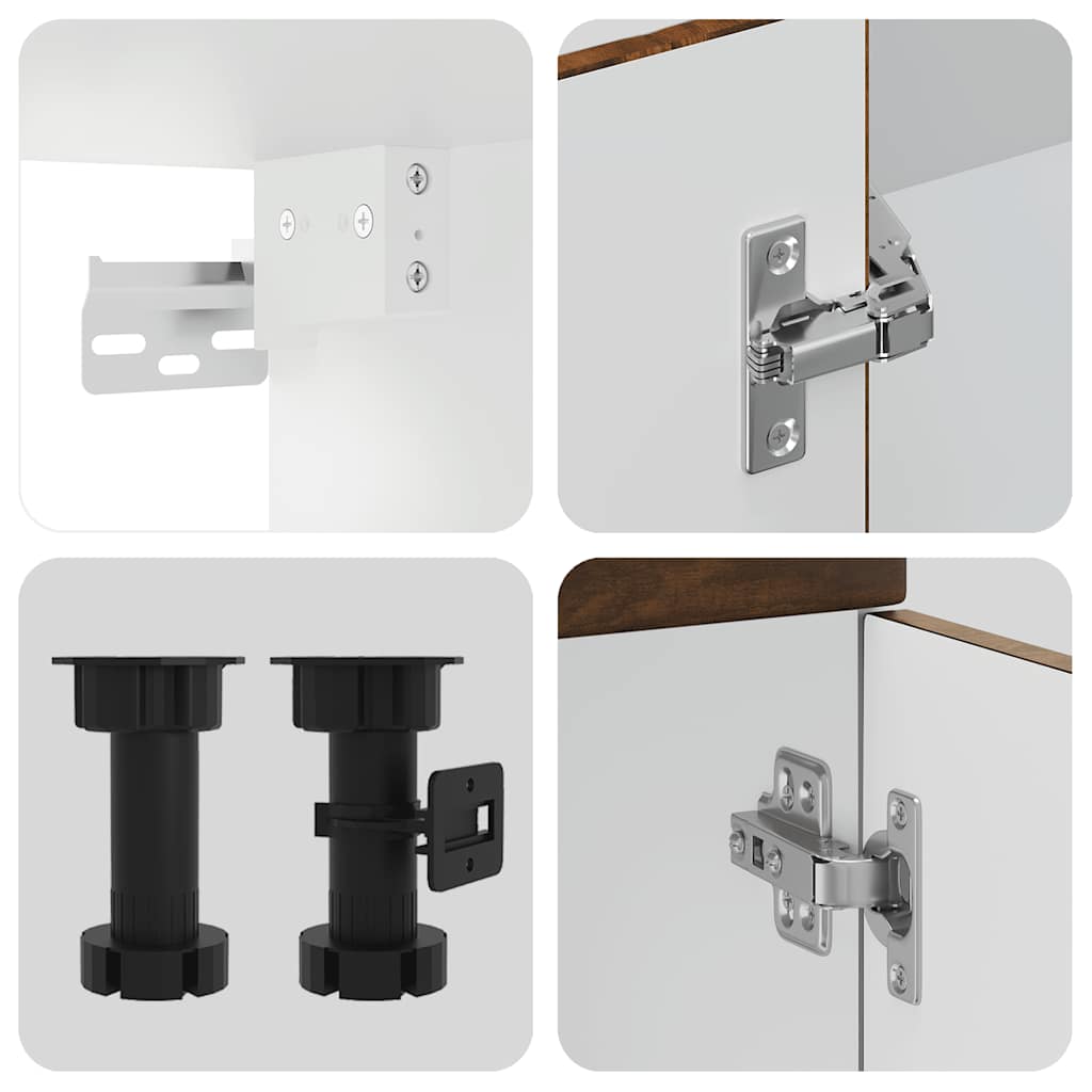 14-delige Keukenkastenset Kalmar bewerkt hout gerookt eiken is nu te koop bij PeponiXL, paradijselijk wonen!