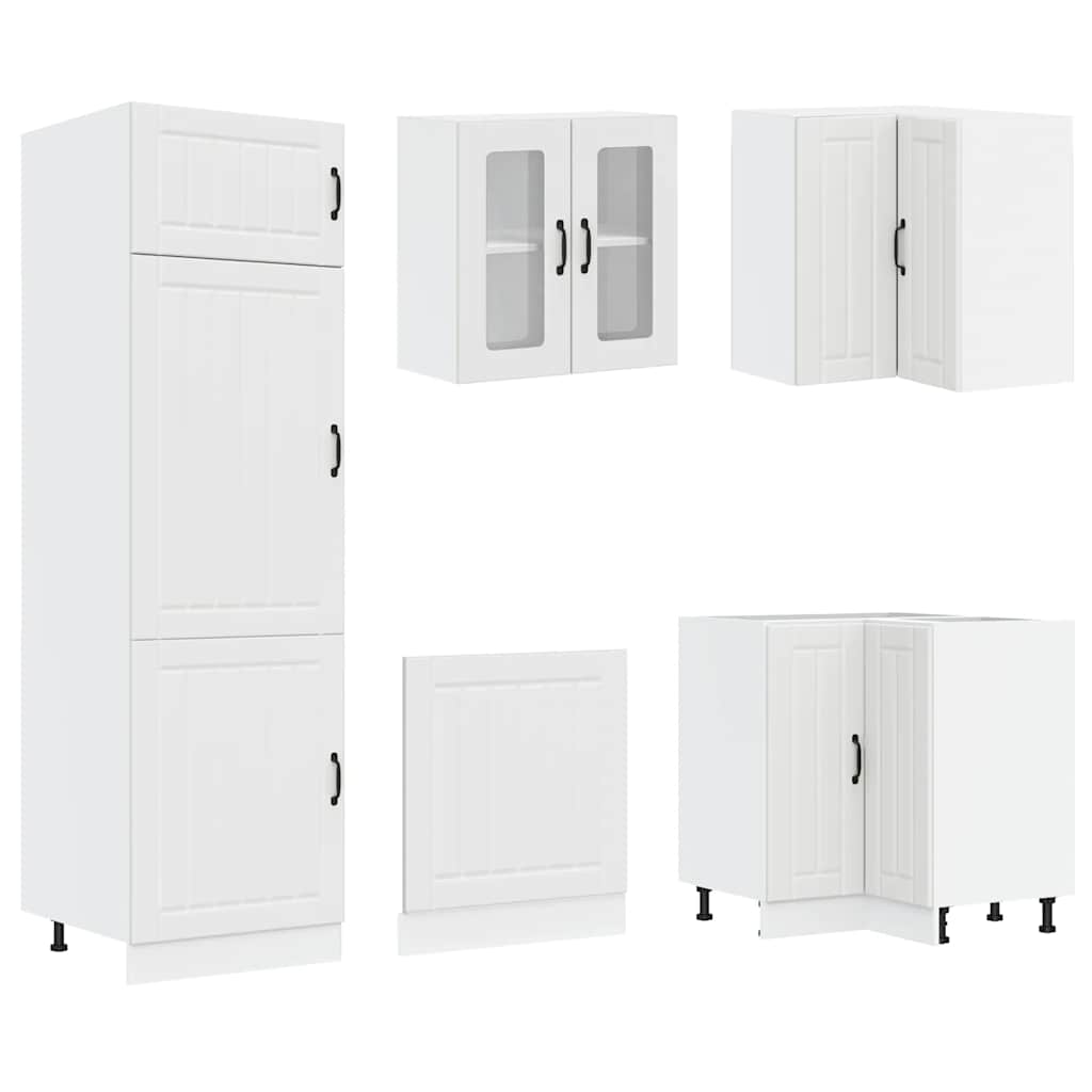 14-delige Keukenkastenset Lucca bewerkt hout wit is nu te koop bij PeponiXL, paradijselijk wonen!