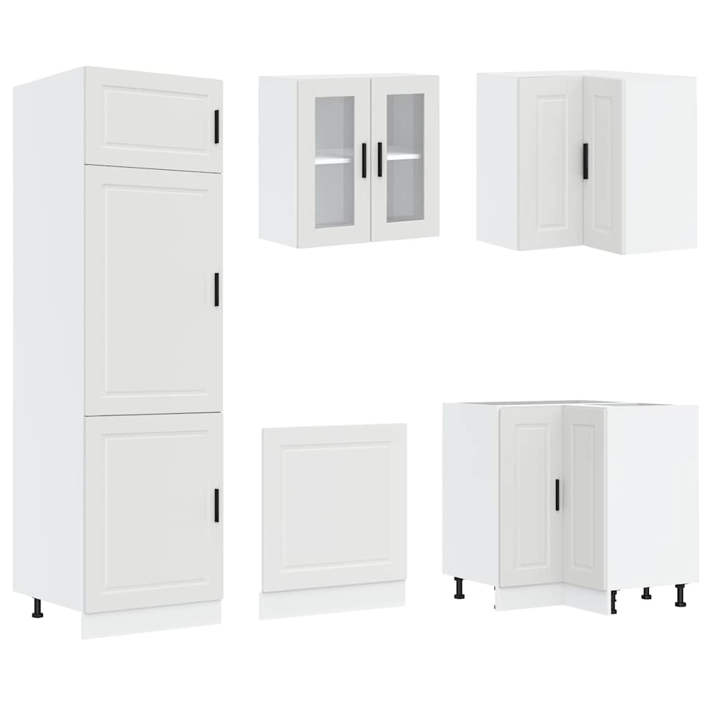 14-delige Keukenkastenset Porto bewerkt hout wit is nu te koop bij PeponiXL, paradijselijk wonen!