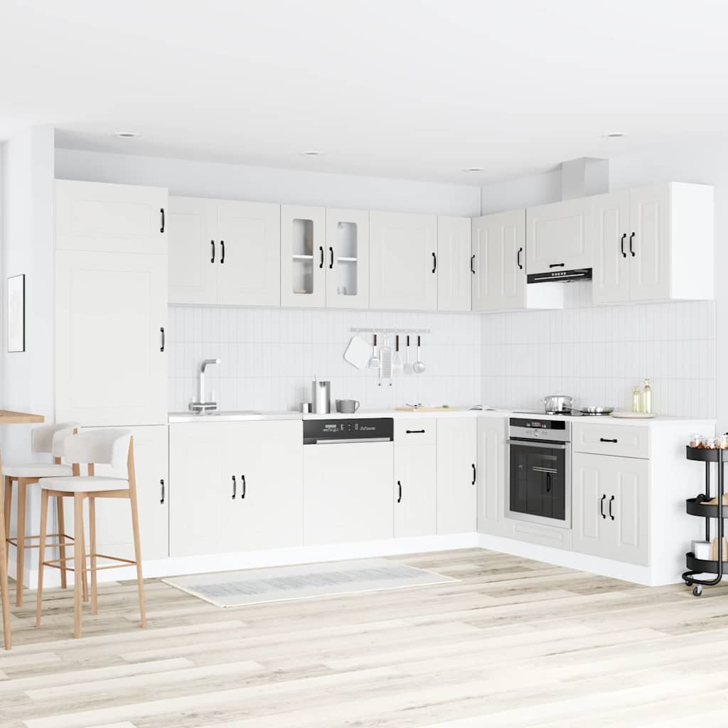Keukenkast met opslag Kalmar Wit 80 x 46 x 81,5 cm Bewerkt hout is nu te koop bij PeponiXL, paradijselijk wonen!