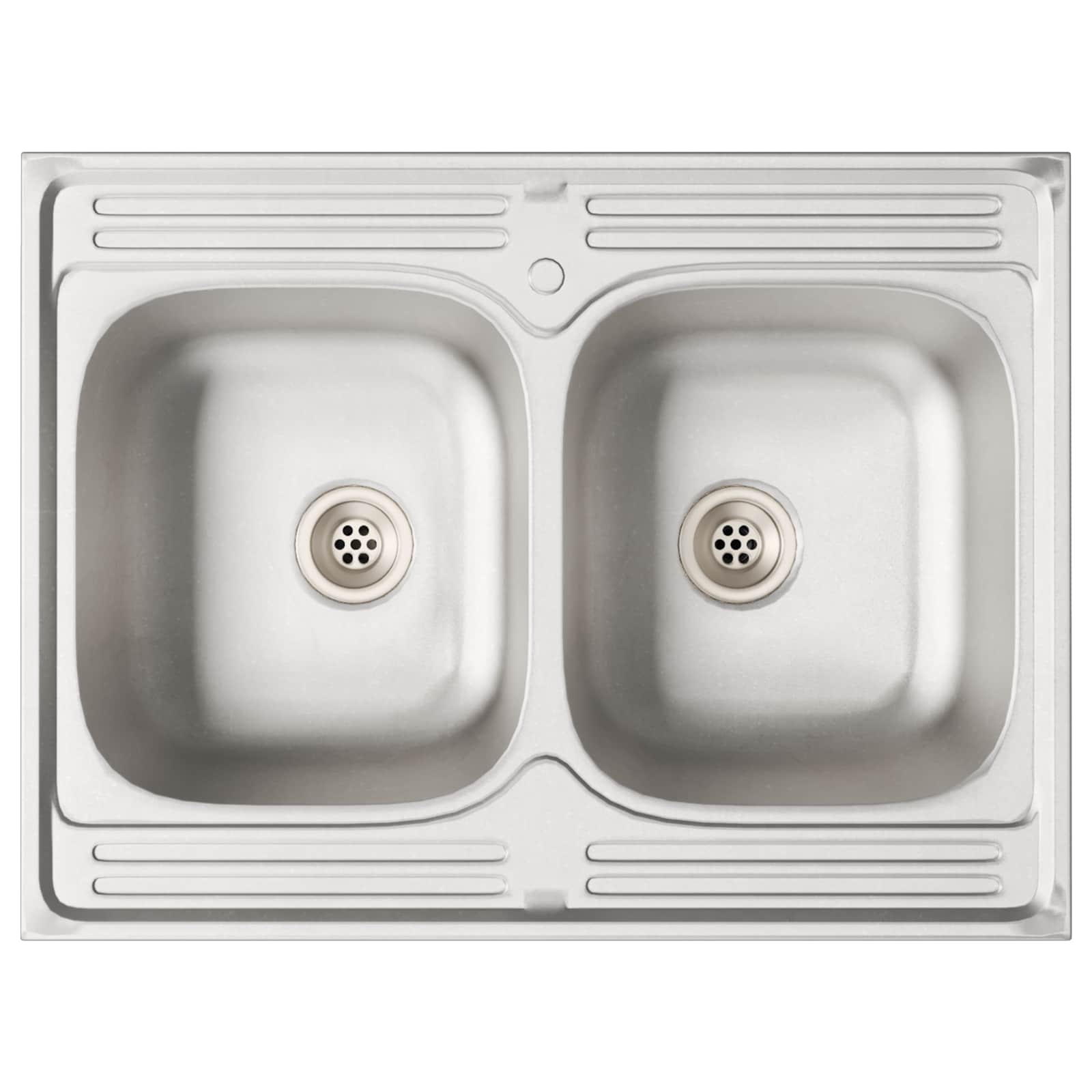 Wastafel onderkast Lucca 2 pcs Hoogglans wit Bewerkt hout is nu te koop bij PeponiXL, paradijselijk wonen!