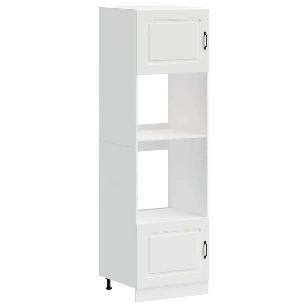 Ovenkasten 2 st Kalmar bewerkt hout wit is nu te koop bij PeponiXL, paradijselijk wonen!