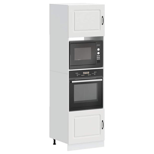 Ovenkasten 2 st Kalmar bewerkt hout wit is nu te koop bij PeponiXL, paradijselijk wonen!