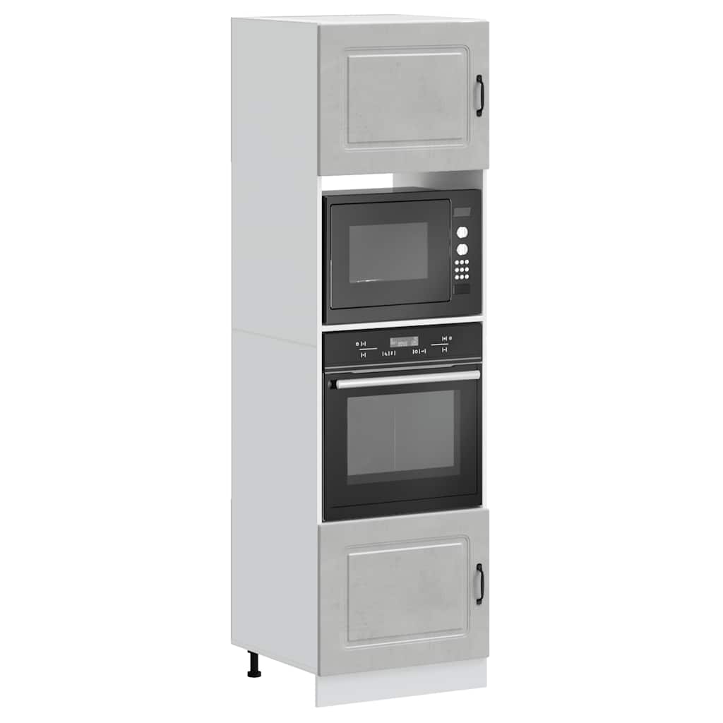 Ovenkasten 2 st Kalmar bewerkt hout betongrijs is nu te koop bij PeponiXL, paradijselijk wonen!