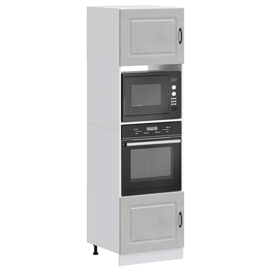 Ovenkasten 2 st Kalmar bewerkt hout betongrijs is nu te koop bij PeponiXL, paradijselijk wonen!
