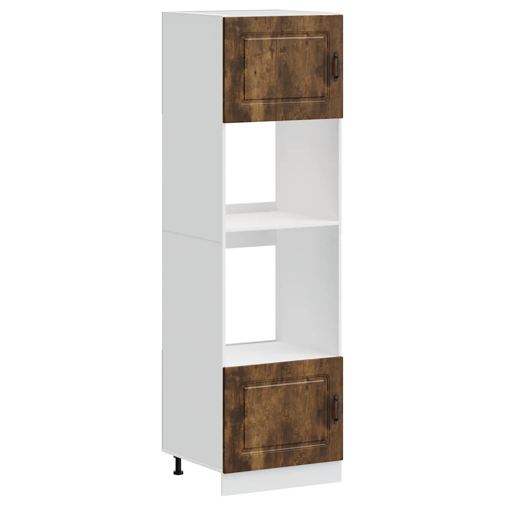 Ovenkasten 2 st Kalmar bewerkt hout gerookt eikenkleurig is nu te koop bij PeponiXL, paradijselijk wonen!