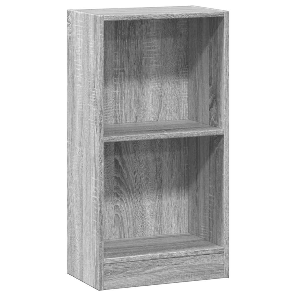 Boekenkast 40x24x76 cm bewerkt hout grijs sonoma eikenkleurig is nu te koop bij PeponiXL, paradijselijk wonen!