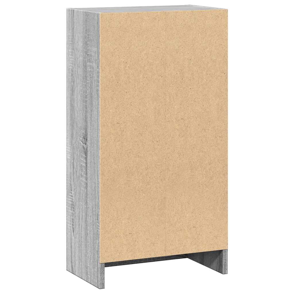 Boekenkast 40x24x76 cm bewerkt hout grijs sonoma eikenkleurig is nu te koop bij PeponiXL, paradijselijk wonen!