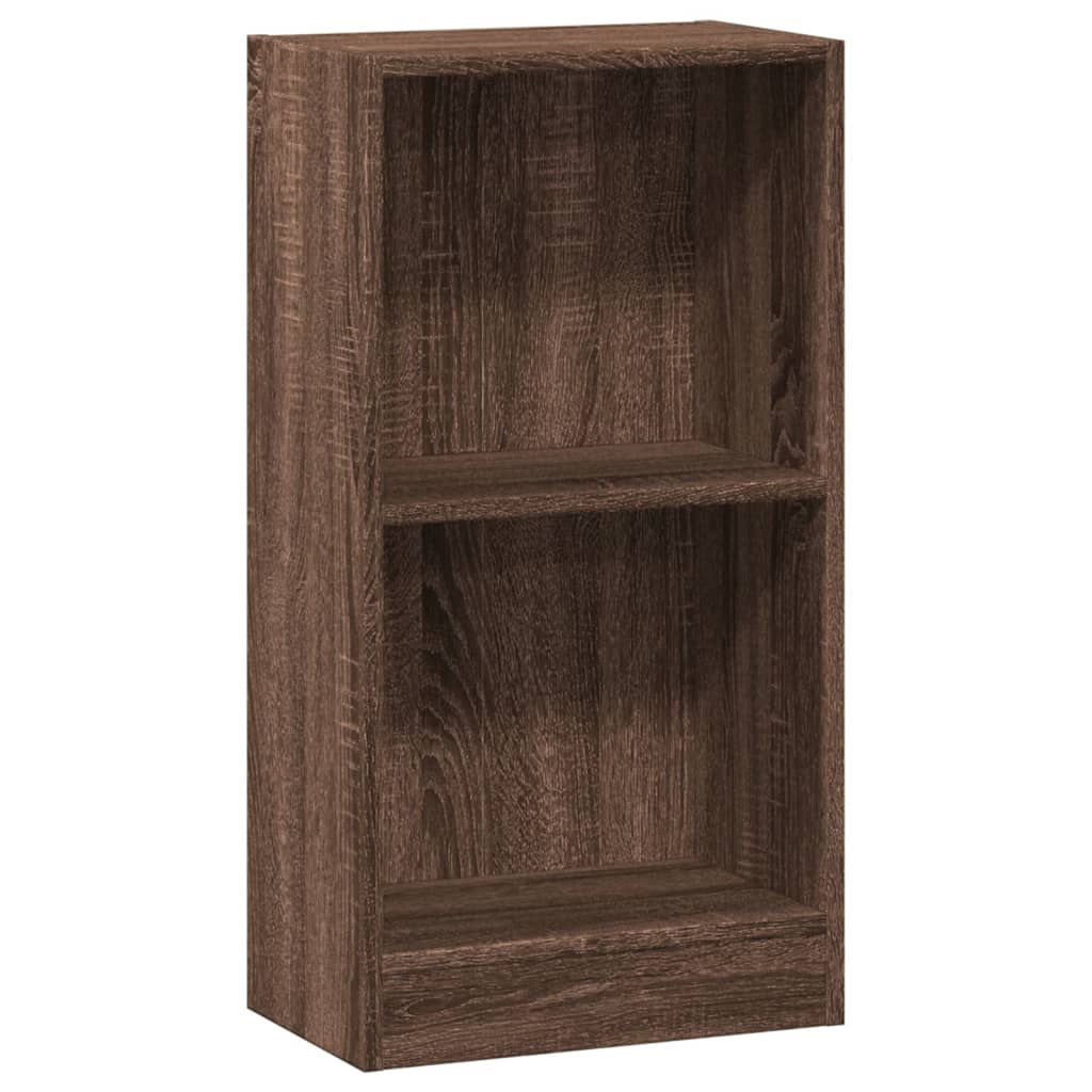 Boekenkast 40x24x76 cm bewerkt hout bruin eikenkleurig is nu te koop bij PeponiXL, paradijselijk wonen!
