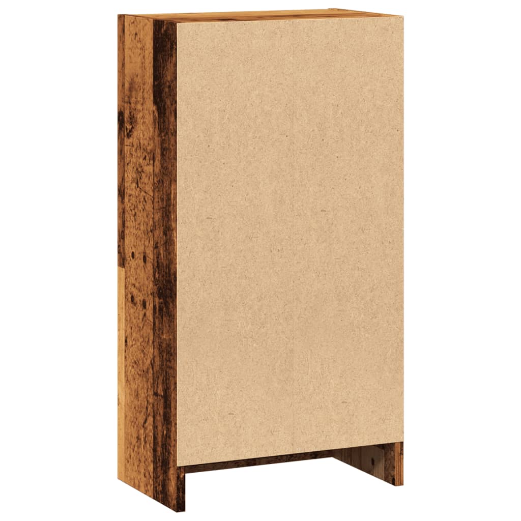 Boekenkast 40x24x76 cm bewerkt hout oud houtkleurig is nu te koop bij PeponiXL, paradijselijk wonen!