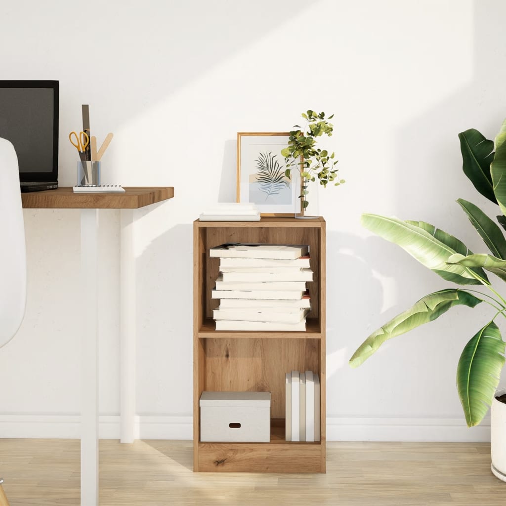 Boekenkast 40x24x76 cm bewerkt hout artisanaal eikenkleurig is nu te koop bij PeponiXL, paradijselijk wonen!