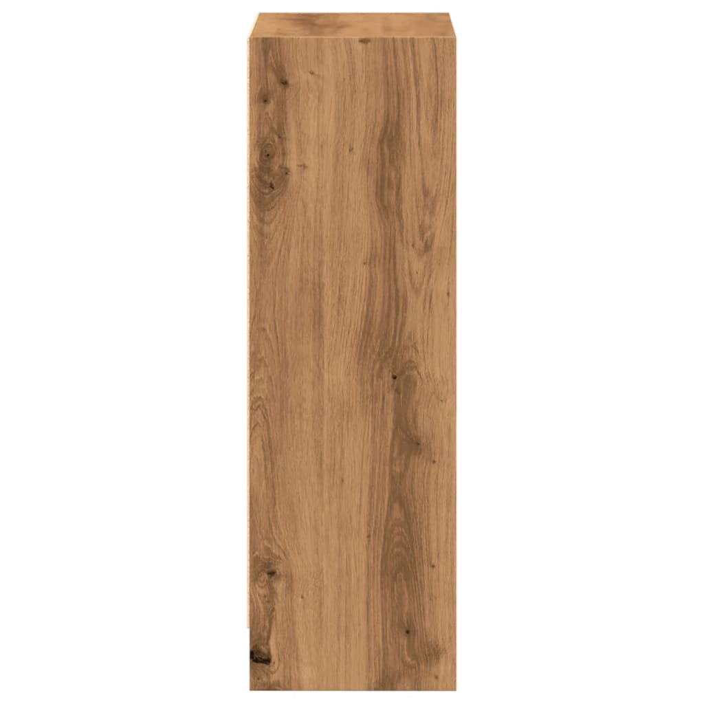 Boekenkast 40x24x76 cm bewerkt hout artisanaal eikenkleurig is nu te koop bij PeponiXL, paradijselijk wonen!