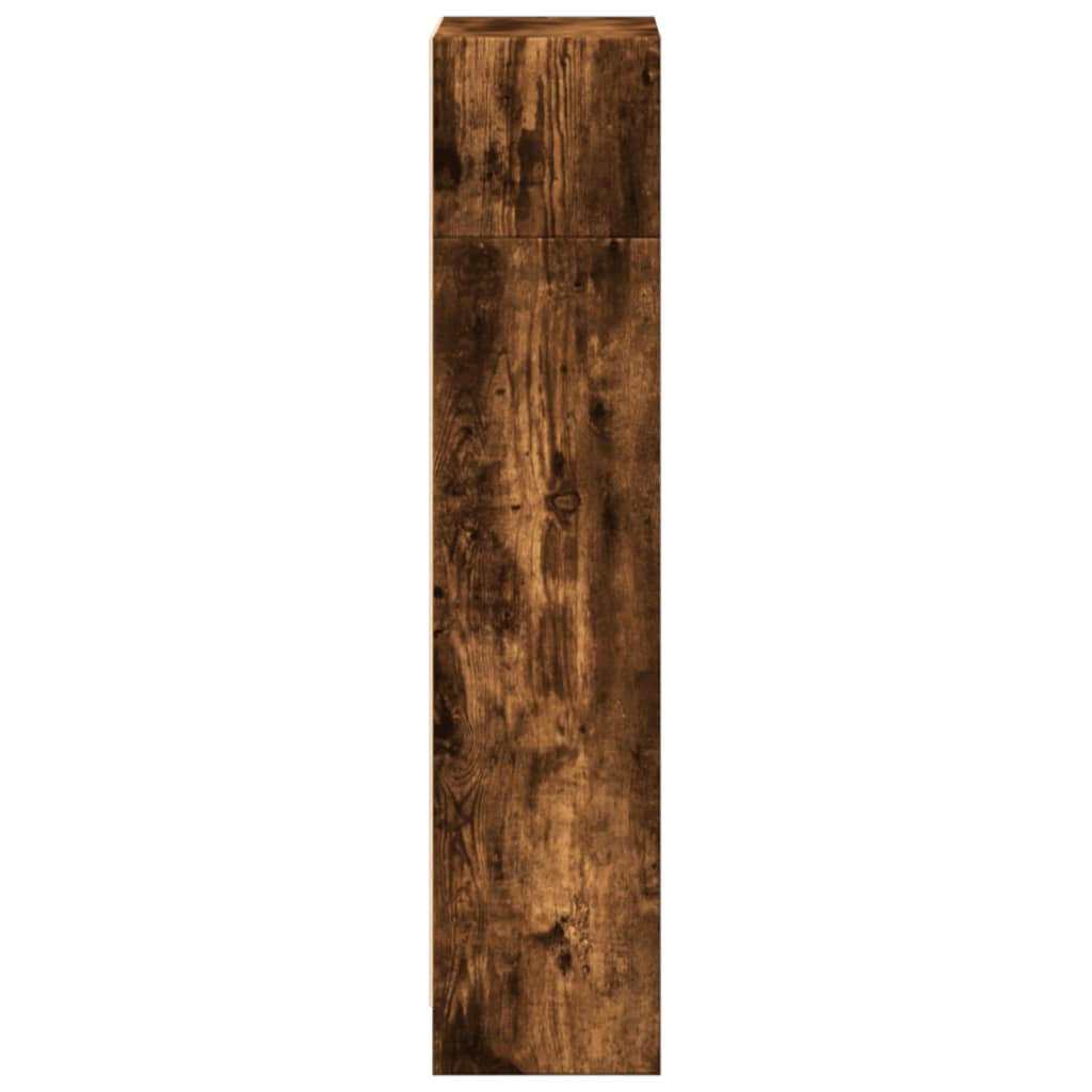 Boekenkast 40x24x109 cm bewerkt hout gerookt eikenkleurig is nu te koop bij PeponiXL, paradijselijk wonen!