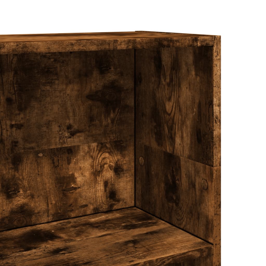 Boekenkast 40x24x109 cm bewerkt hout gerookt eikenkleurig is nu te koop bij PeponiXL, paradijselijk wonen!