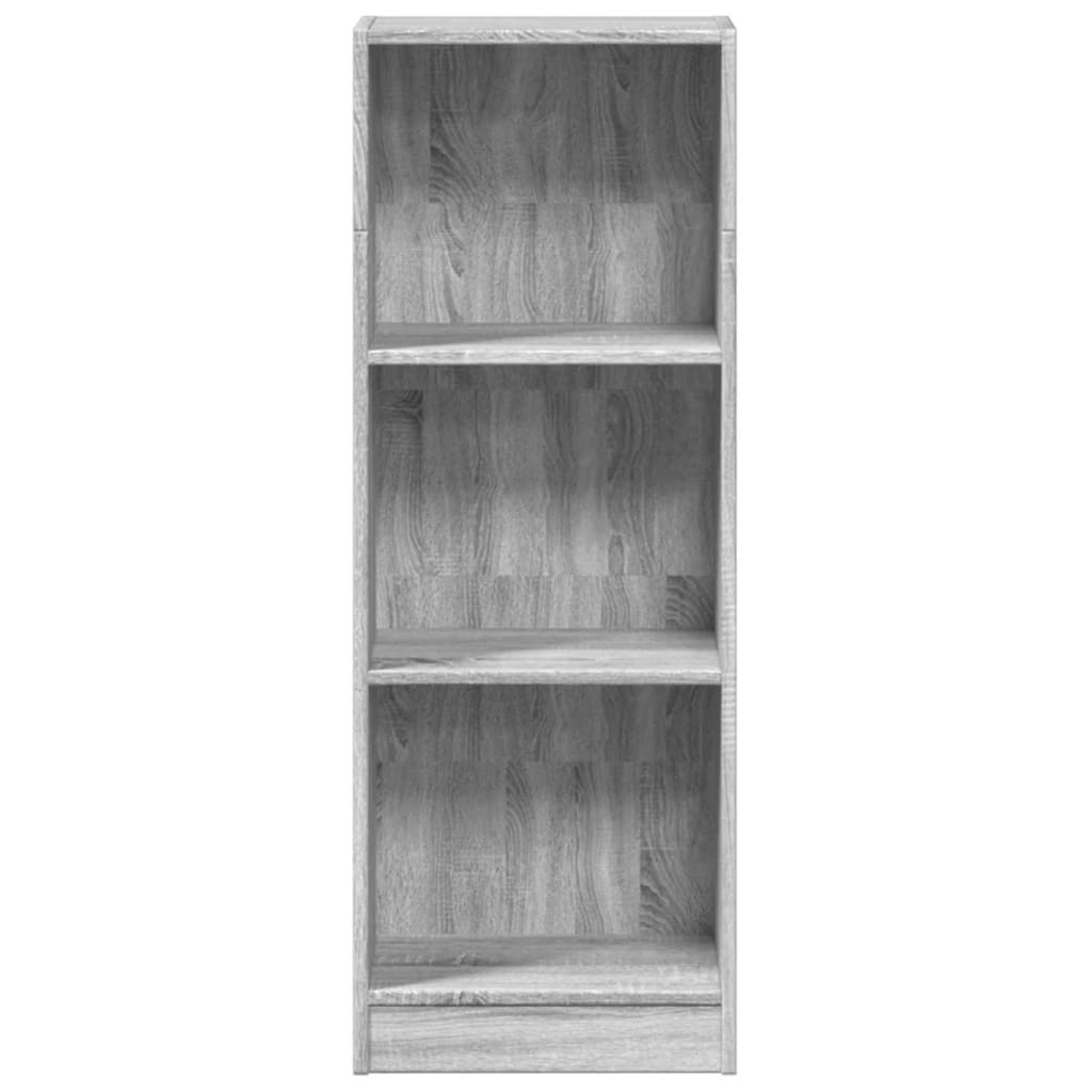 Boekenkast 40x24x109 cm bewerkt hout grijs sonoma eikenkleurig is nu te koop bij PeponiXL, paradijselijk wonen!