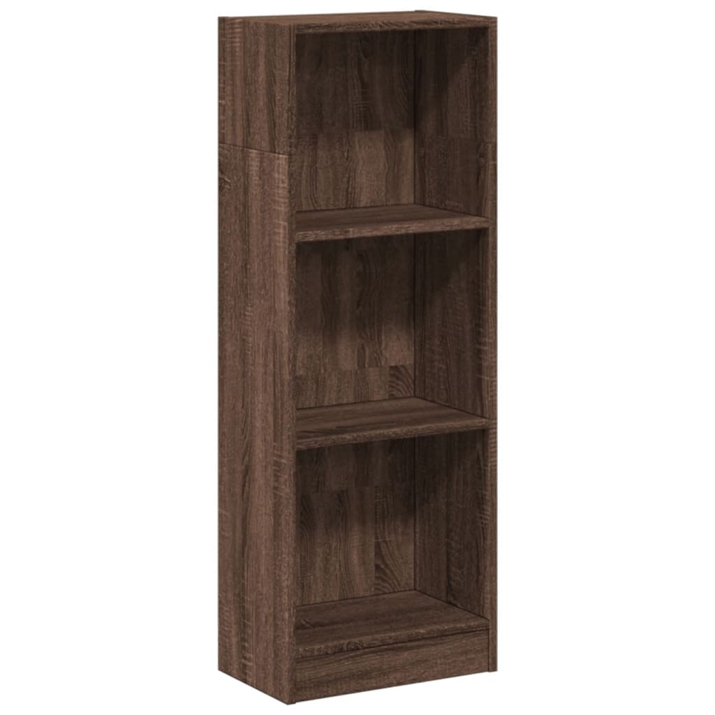 Boekenkast 40x24x109 cm bewerkt hout bruin eikenkleurig is nu te koop bij PeponiXL, paradijselijk wonen!