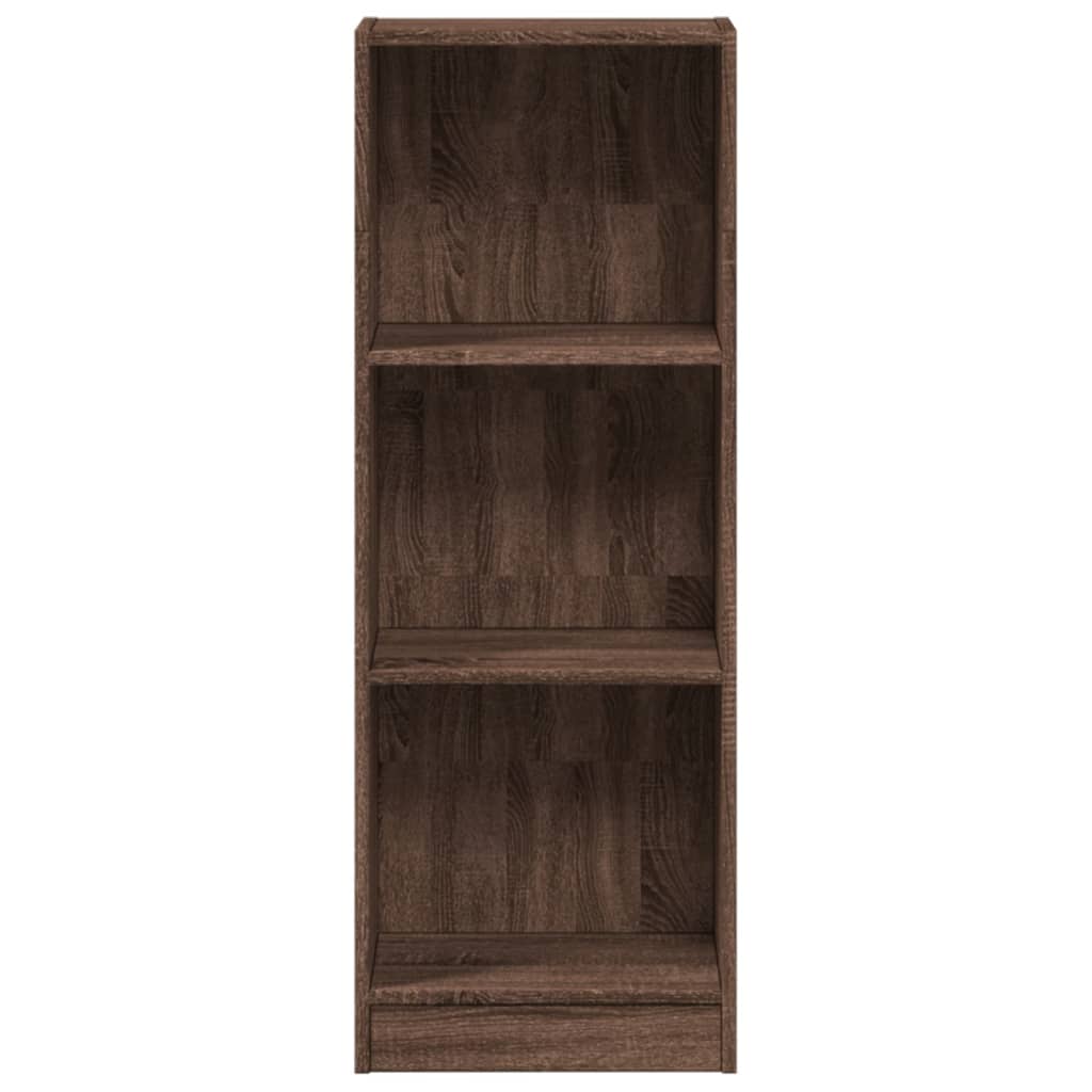 Boekenkast 40x24x109 cm bewerkt hout bruin eikenkleurig is nu te koop bij PeponiXL, paradijselijk wonen!