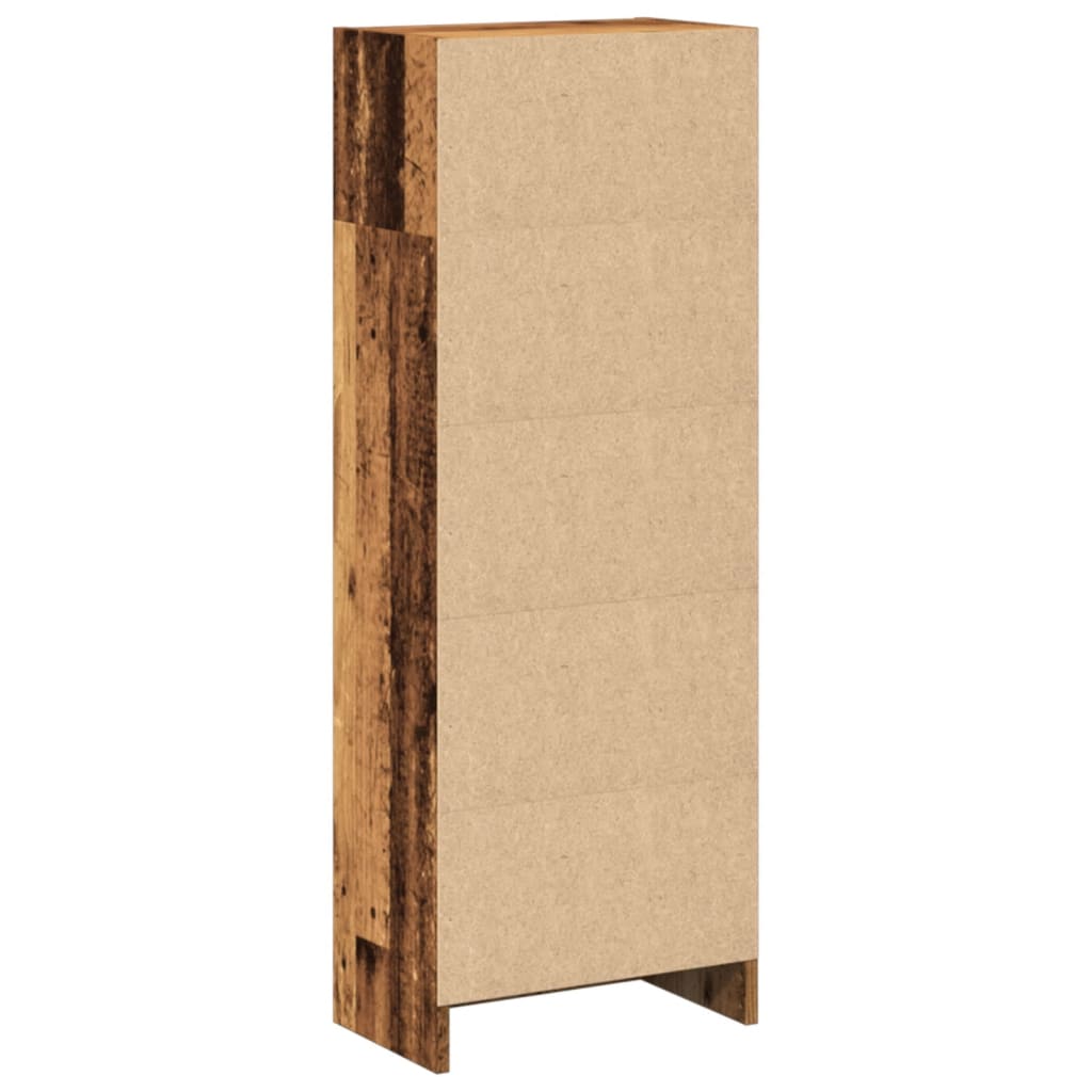 Boekenkast 40x24x109 cm bewerkt hout oud houtkleurig is nu te koop bij PeponiXL, paradijselijk wonen!