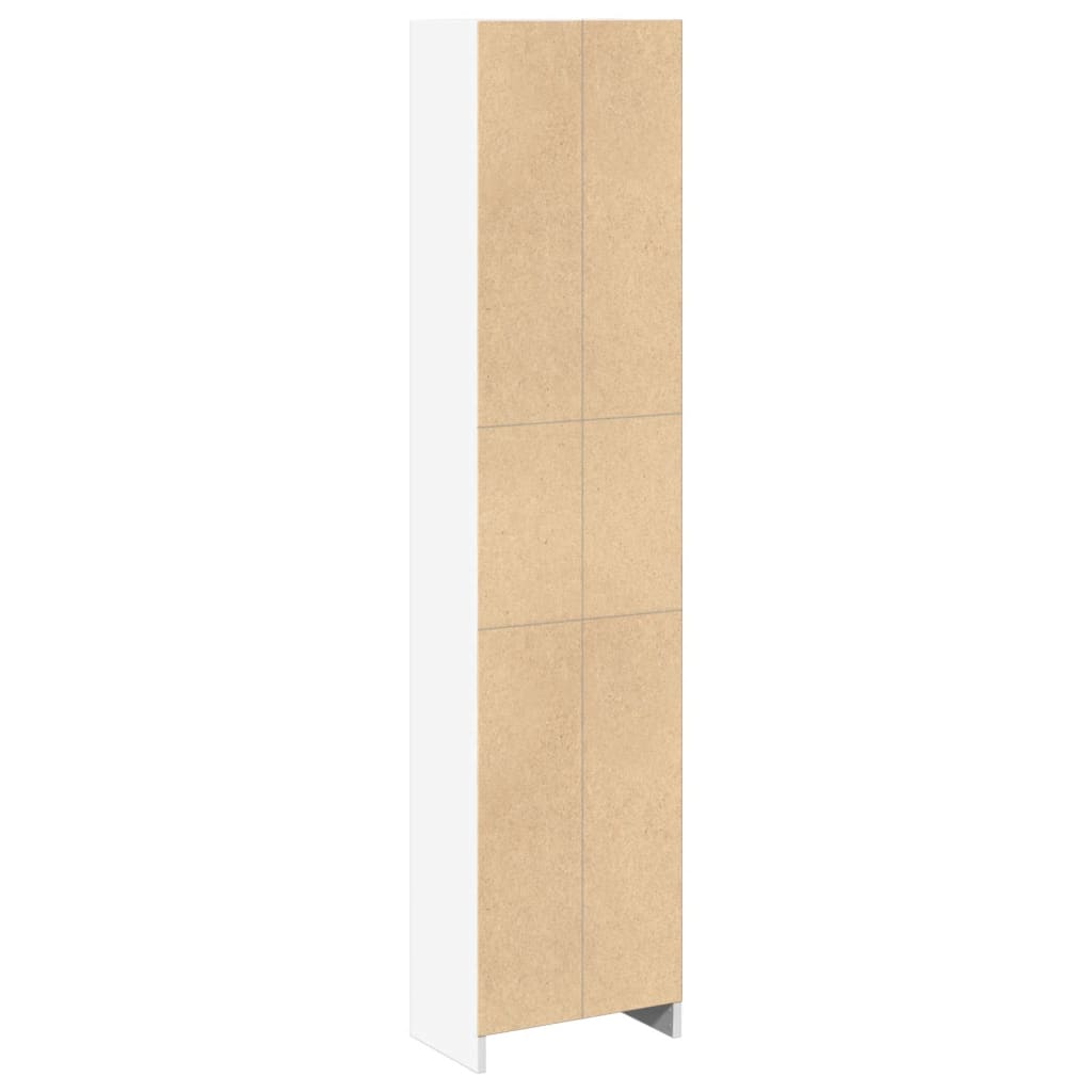 Boekenkast 40x24x176 cm bewerkt hout wit is nu te koop bij PeponiXL, paradijselijk wonen!