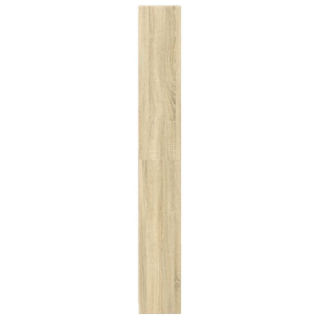 Boekenkast 40x24x176 cm bewerkt hout sonoma eikenkleurig is nu te koop bij PeponiXL, paradijselijk wonen!