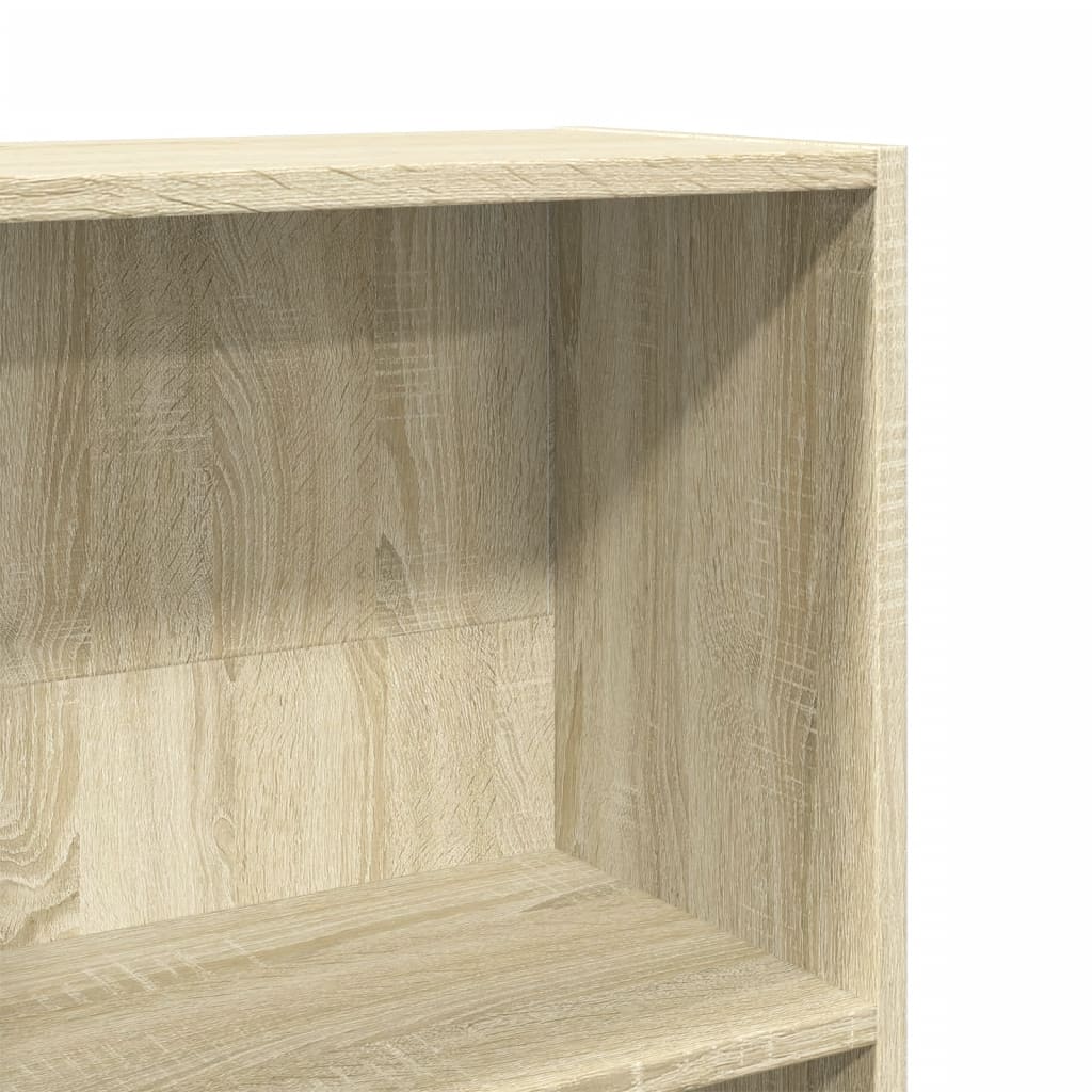 Boekenkast 40x24x176 cm bewerkt hout sonoma eikenkleurig is nu te koop bij PeponiXL, paradijselijk wonen!