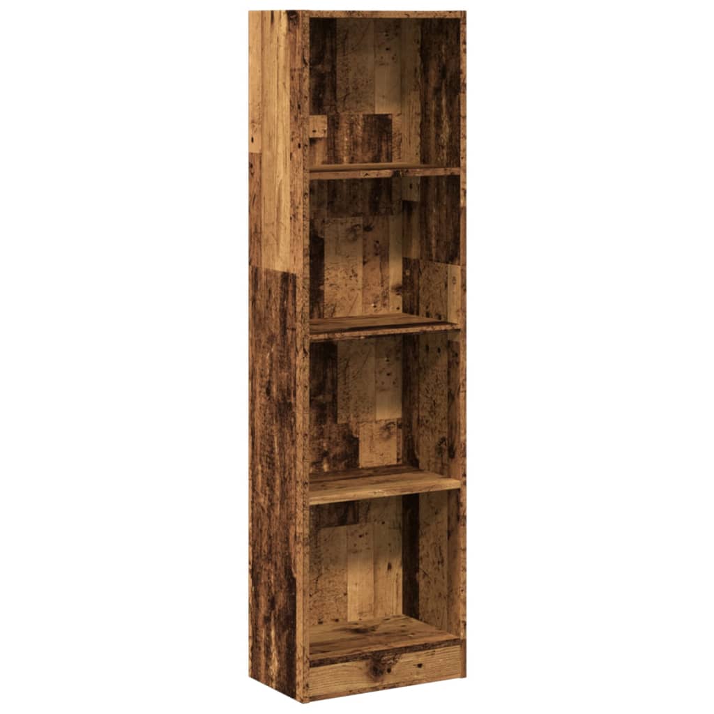 Boekenkast 40x24x176 cm bewerkt hout oud houtkleurig is nu te koop bij PeponiXL, paradijselijk wonen!