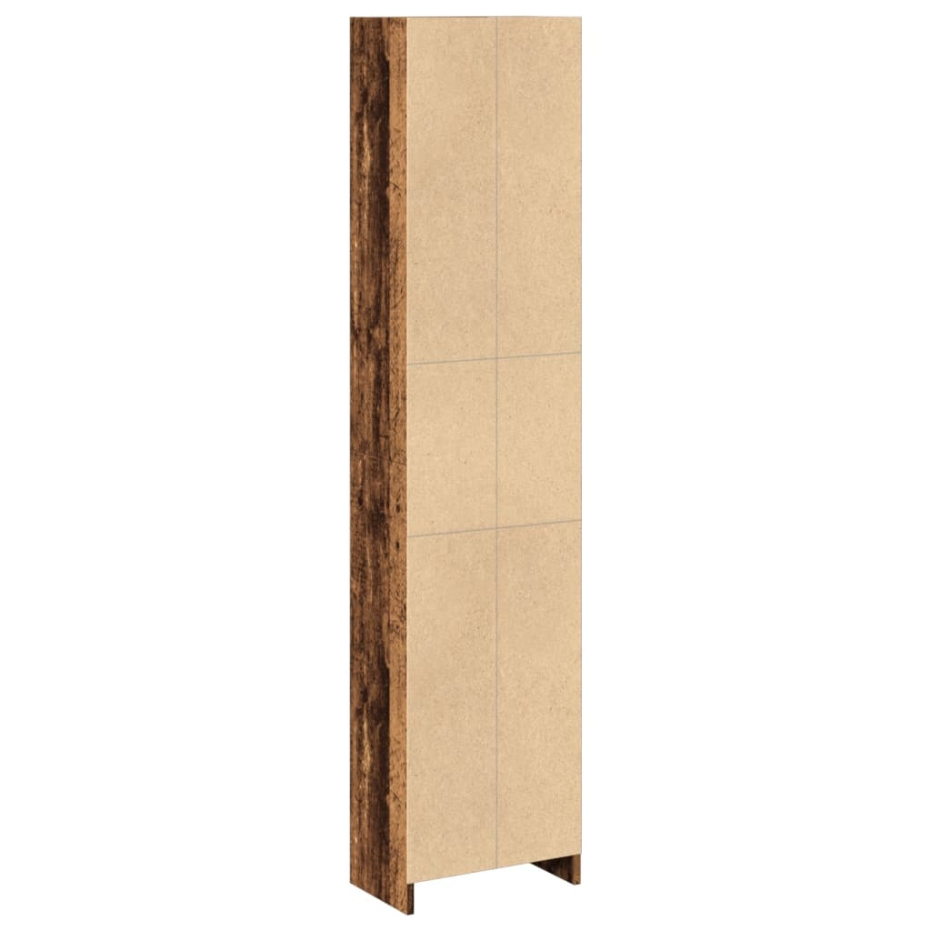 Boekenkast 40x24x176 cm bewerkt hout oud houtkleurig is nu te koop bij PeponiXL, paradijselijk wonen!