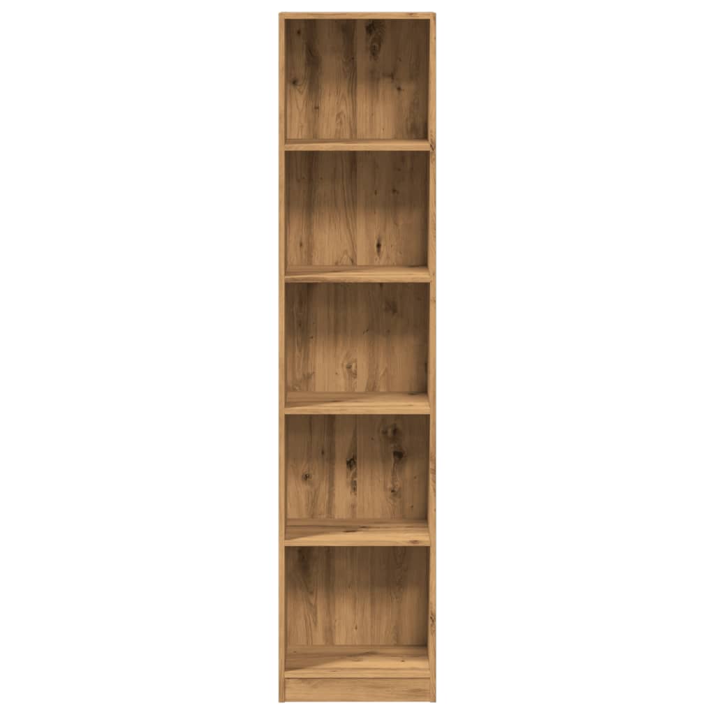Boekenkast Artisian Oak 40x24x176 cm bewerkt hout is nu te koop bij PeponiXL, paradijselijk wonen!