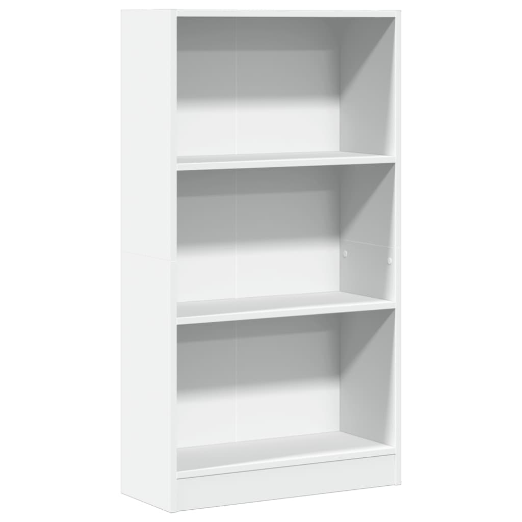 Boekenkast 60x24x109 cm bewerkt hout wit is nu te koop bij PeponiXL, paradijselijk wonen!
