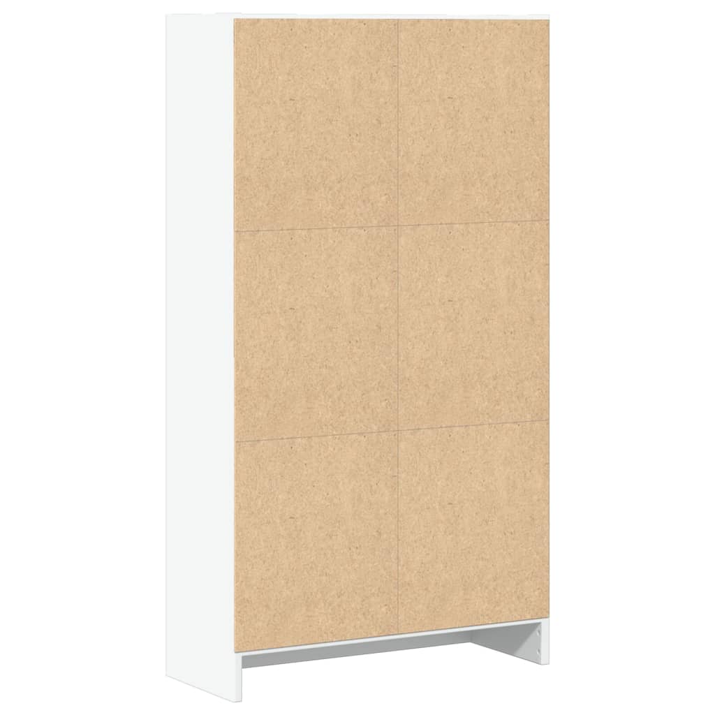 Boekenkast 60x24x109 cm bewerkt hout wit is nu te koop bij PeponiXL, paradijselijk wonen!