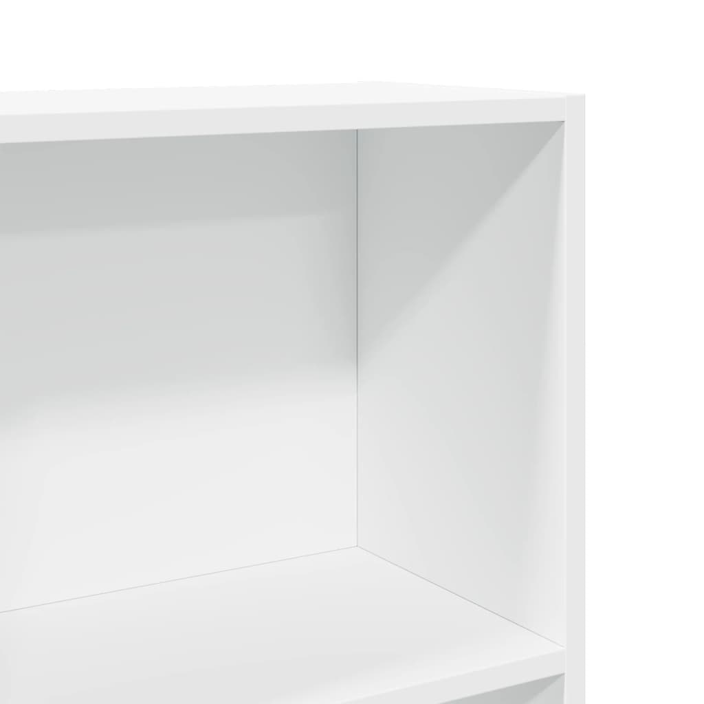 Boekenkast 60x24x109 cm bewerkt hout wit is nu te koop bij PeponiXL, paradijselijk wonen!