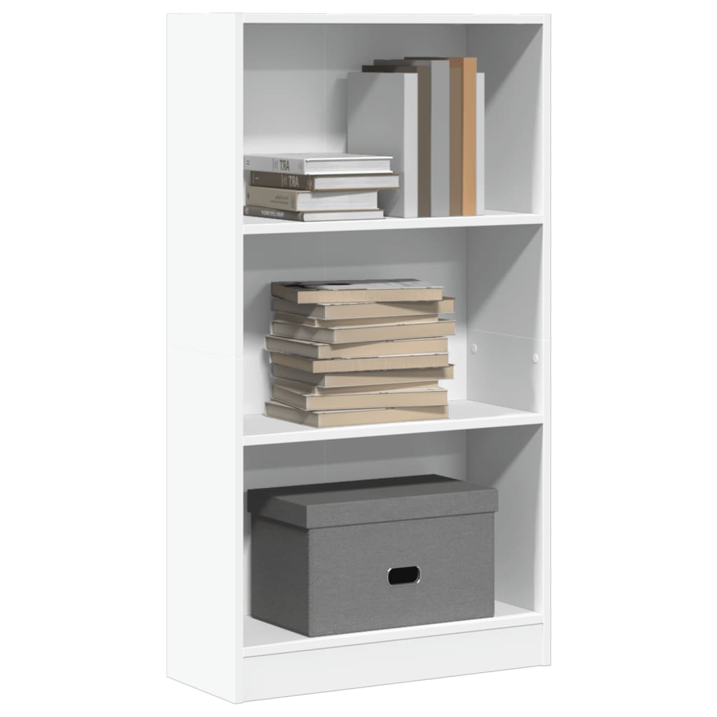 Boekenkast 60x24x109 cm bewerkt hout wit is nu te koop bij PeponiXL, paradijselijk wonen!