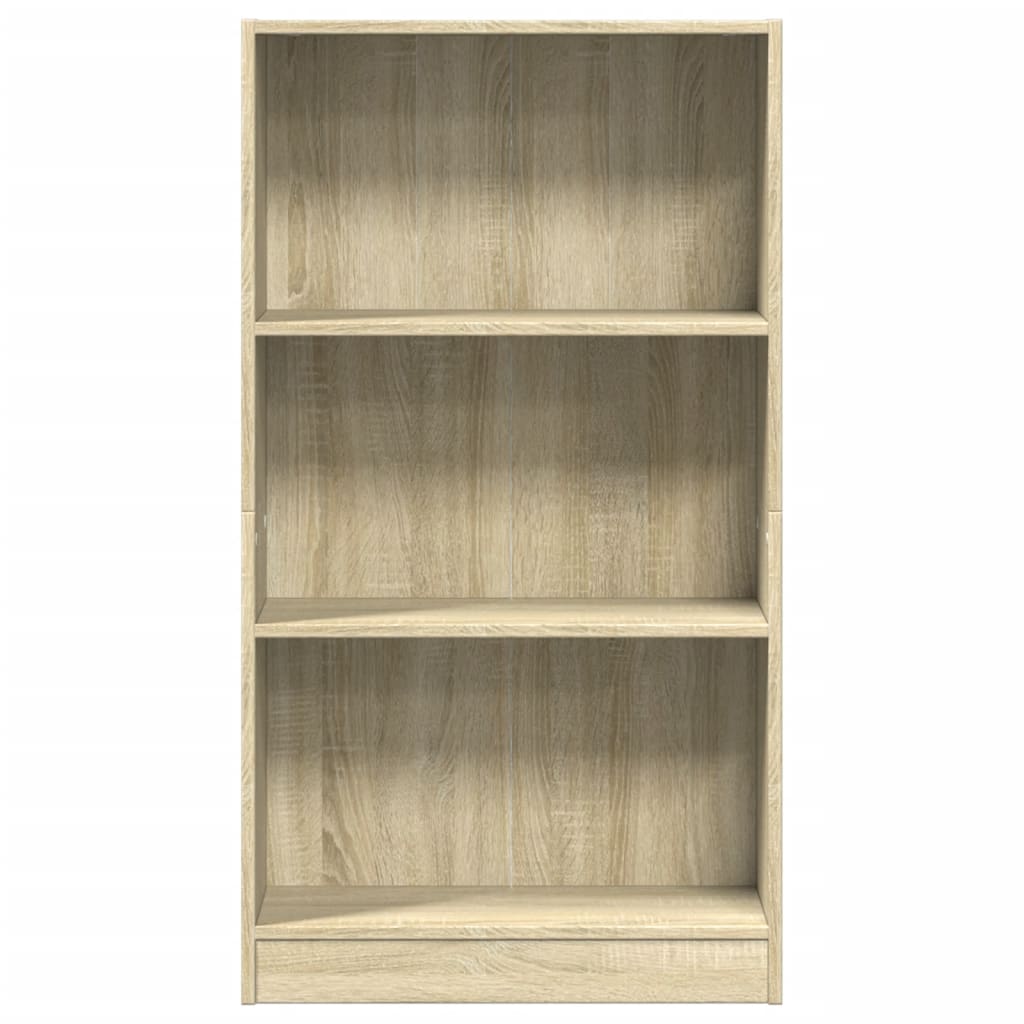 Boekenkast 60x24x109 cm bewerkt hout sonoma eikenkleurig is nu te koop bij PeponiXL, paradijselijk wonen!