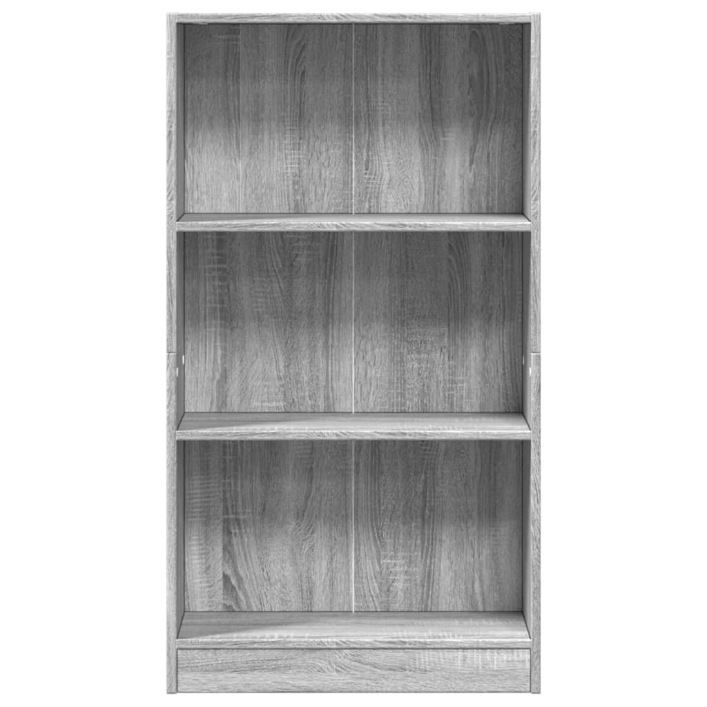 Boekenkast 60x24x109 cm bewerkt hout grijs sonoma eikenkleurig is nu te koop bij PeponiXL, paradijselijk wonen!