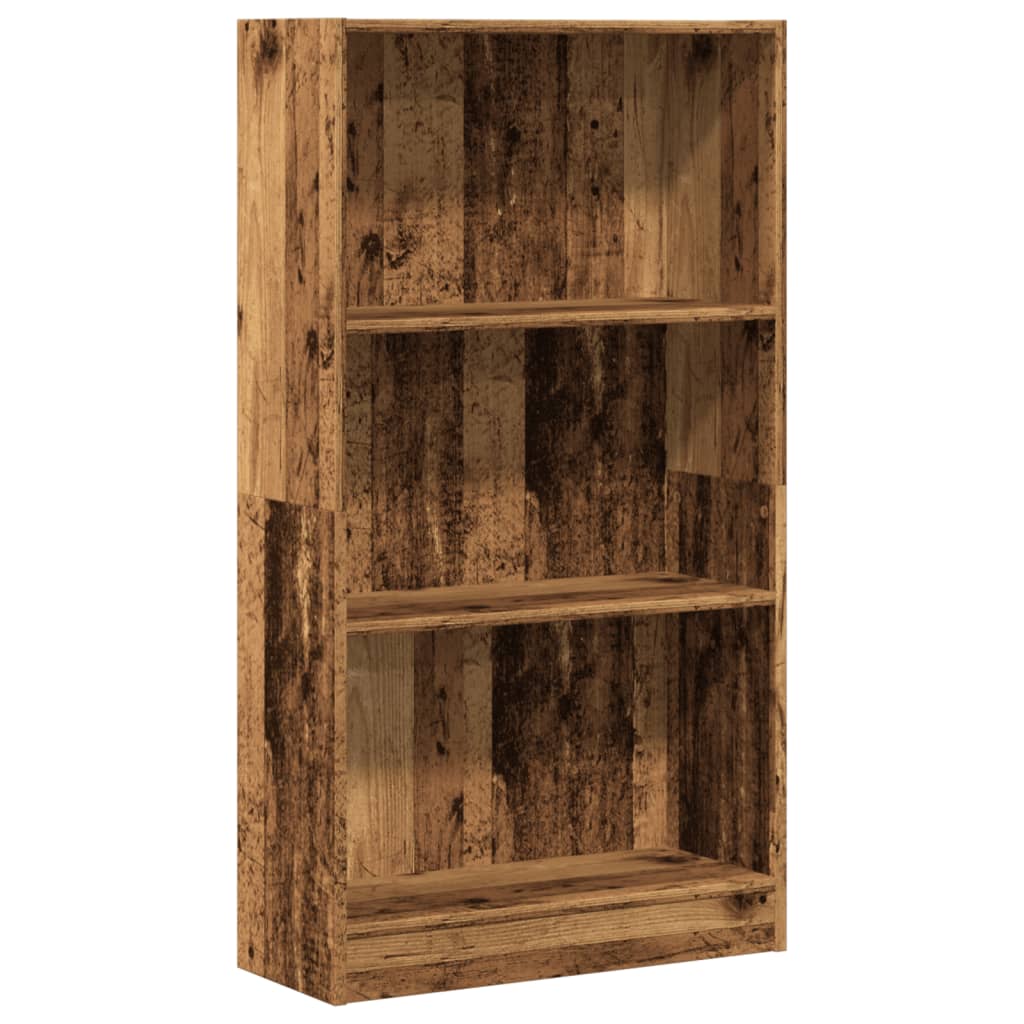 Boekenkast 60x24x109 cm bewerkt hout oud houtkleurig is nu te koop bij PeponiXL, paradijselijk wonen!
