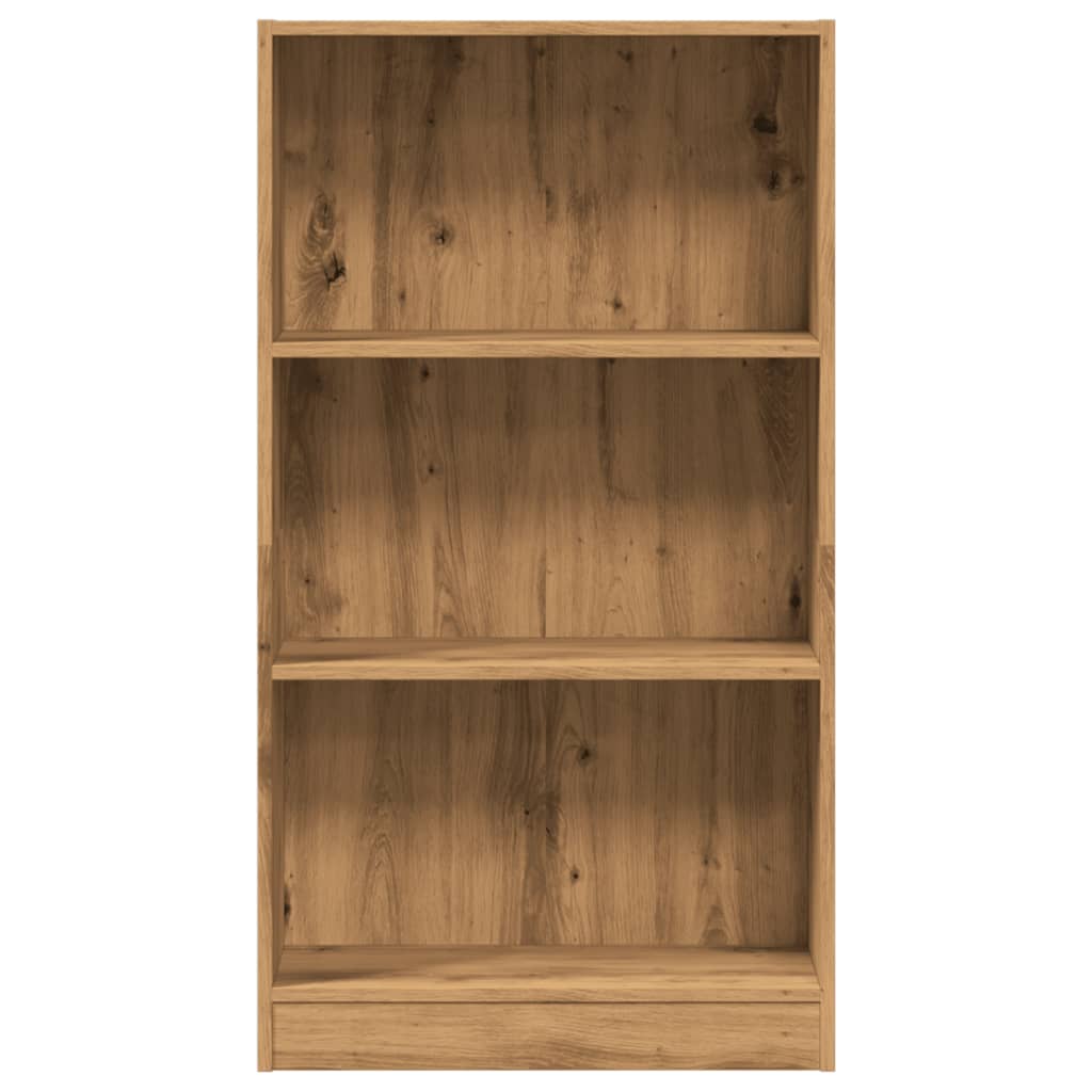 Boekenkast 60x24x109 cm bewerkt hout artisanaal eikenkleurig is nu te koop bij PeponiXL, paradijselijk wonen!