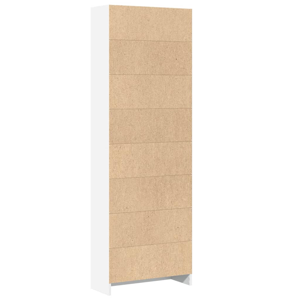 Boekenkast Wit 60x24x176 cm Bewerkt Hout is nu te koop bij PeponiXL, paradijselijk wonen!