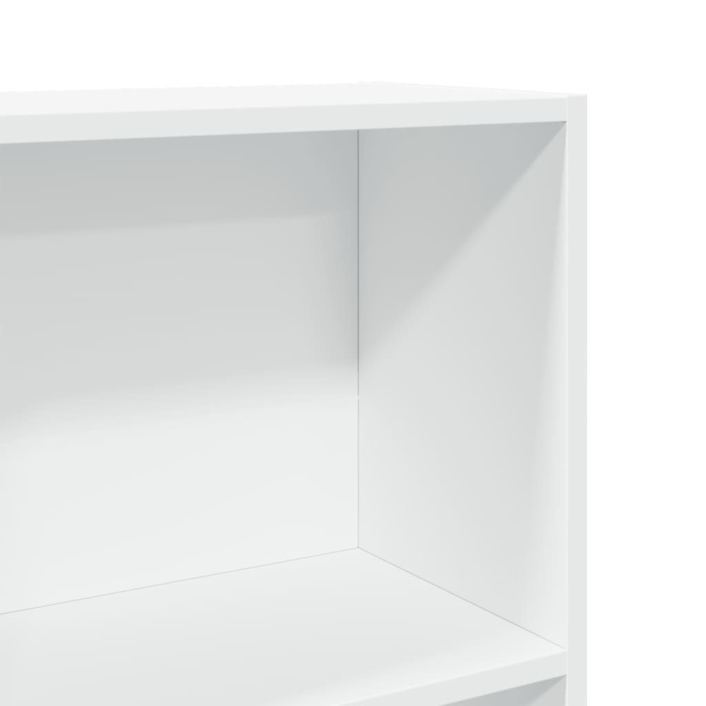 Boekenkast Wit 60x24x176 cm Bewerkt Hout is nu te koop bij PeponiXL, paradijselijk wonen!