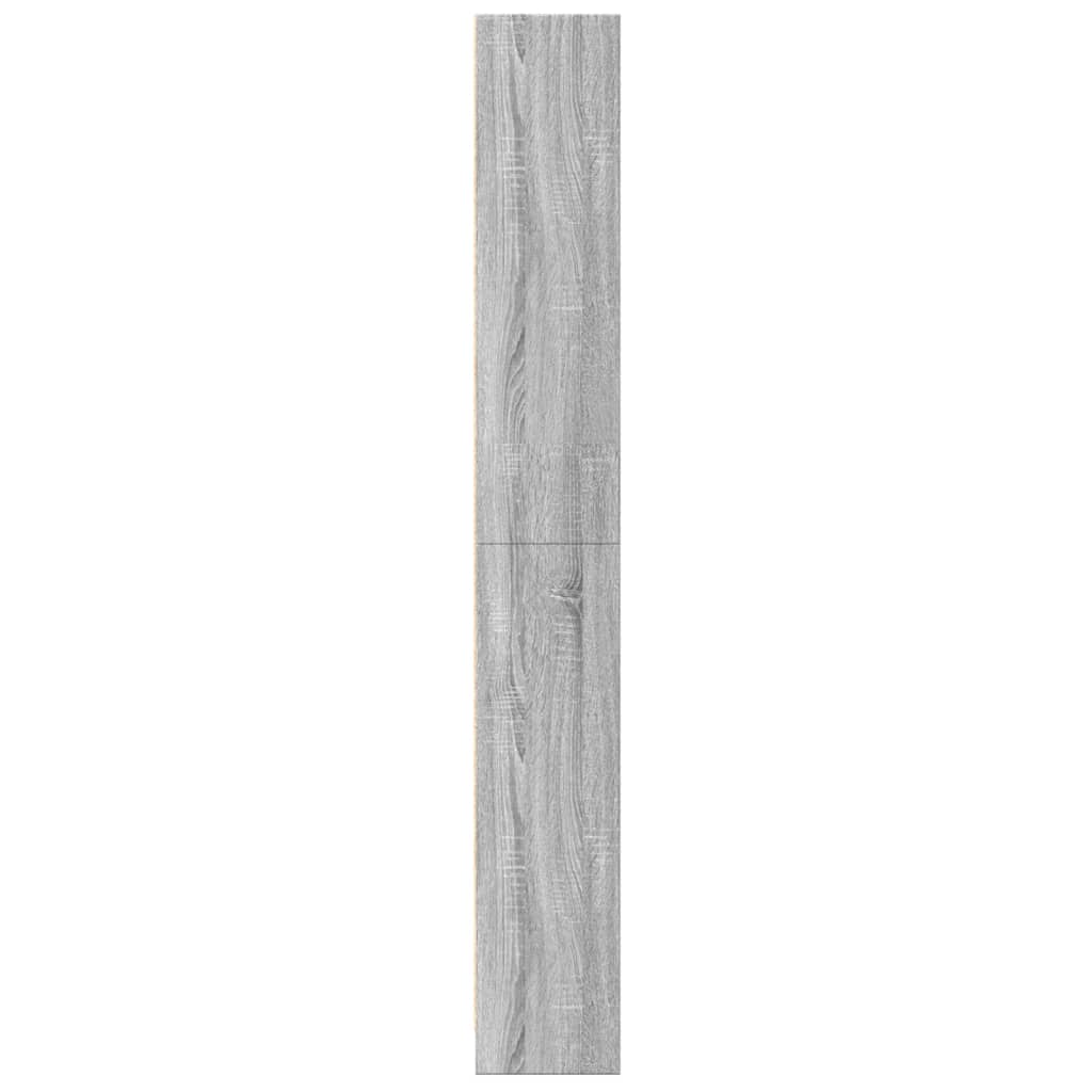Boekenkast 60x24x176 cm bewerkt hout grijs sonoma eikenkleurig is nu te koop bij PeponiXL, paradijselijk wonen!