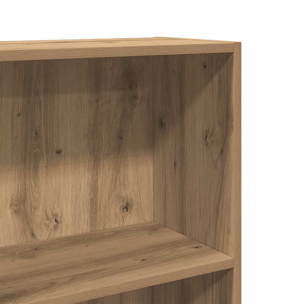 Boekenkast Artisian Oak 60x24x176 cm bewerkt hout