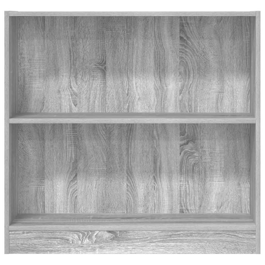 Boekenkast 80x24x76 cm bewerkt hout grijs sonoma eikenkleurig is nu te koop bij PeponiXL, paradijselijk wonen!