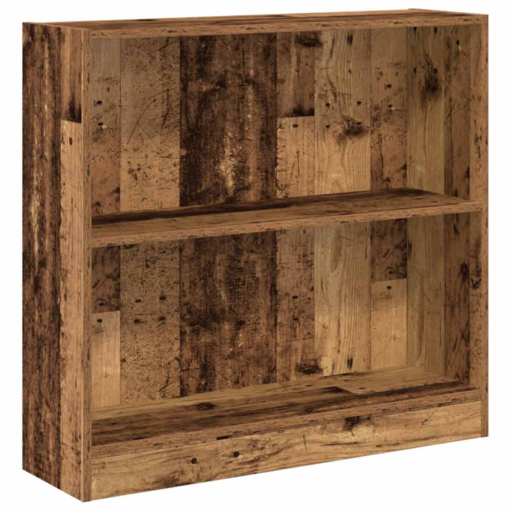 Boekenkast 80x24x76 cm bewerkt hout oud houtkleurig is nu te koop bij PeponiXL, paradijselijk wonen!