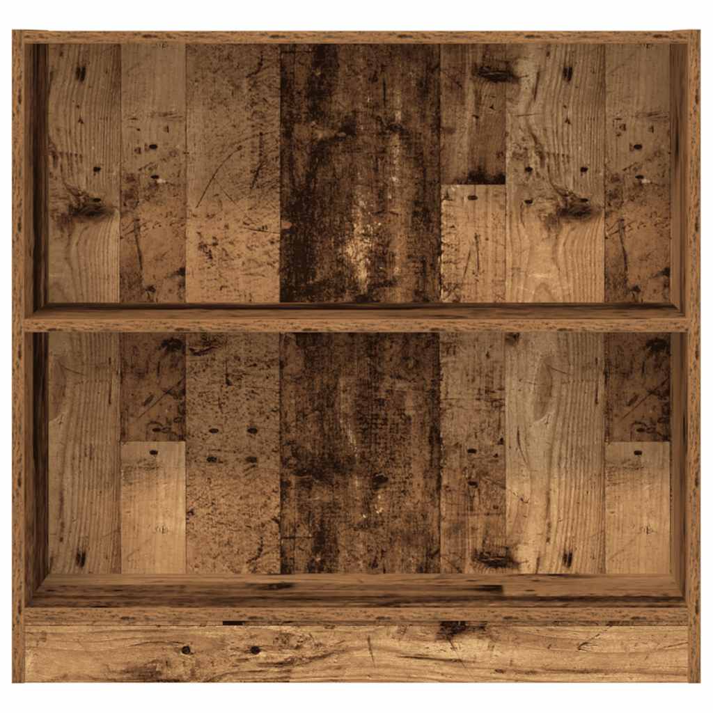 Boekenkast 80x24x76 cm bewerkt hout oud houtkleurig is nu te koop bij PeponiXL, paradijselijk wonen!
