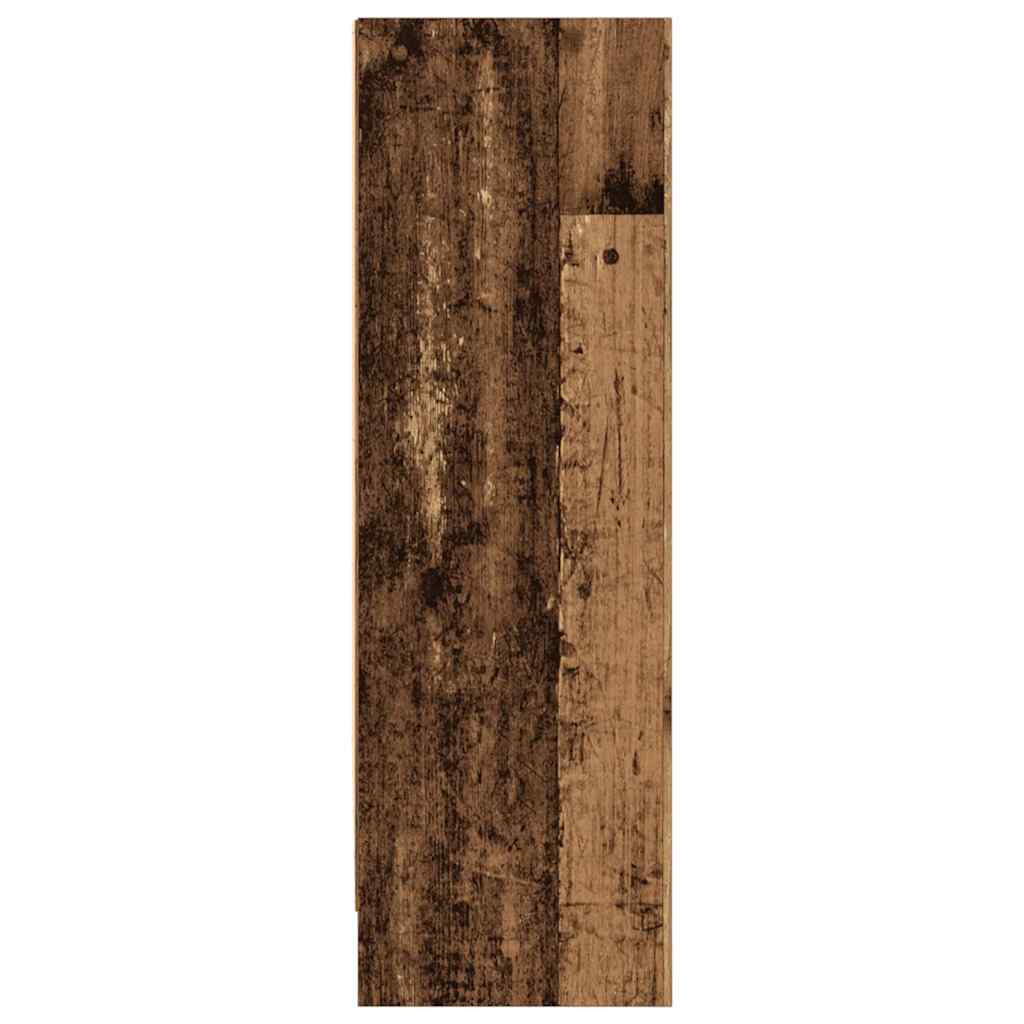 Boekenkast 80x24x76 cm bewerkt hout oud houtkleurig is nu te koop bij PeponiXL, paradijselijk wonen!