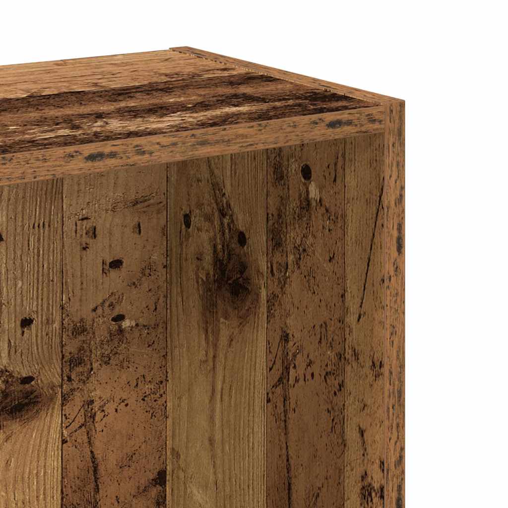 Boekenkast 80x24x76 cm bewerkt hout oud houtkleurig is nu te koop bij PeponiXL, paradijselijk wonen!