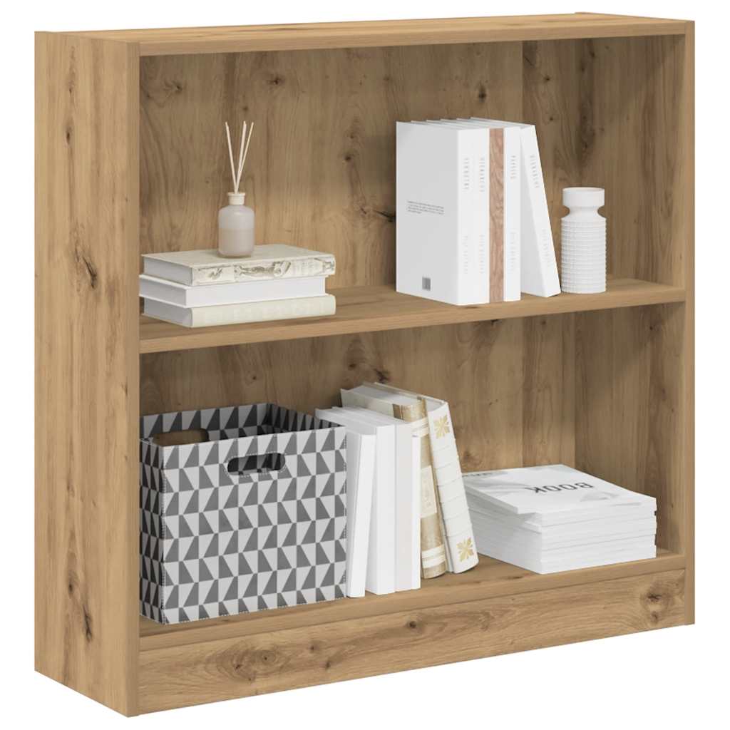 Boekenkast 80x24x76 cm bewerkt hout artisanaal eikenkleurig is nu te koop bij PeponiXL, paradijselijk wonen!