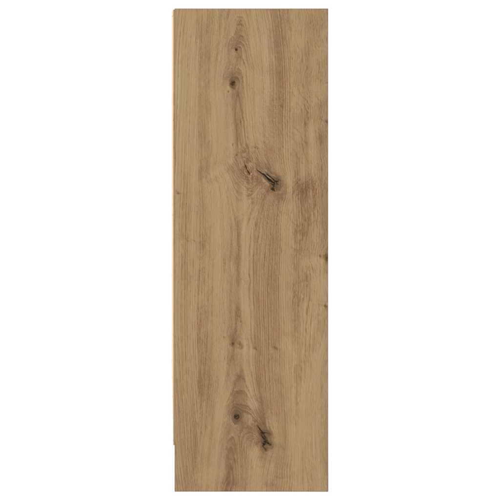 Boekenkast 80x24x76 cm bewerkt hout artisanaal eikenkleurig is nu te koop bij PeponiXL, paradijselijk wonen!