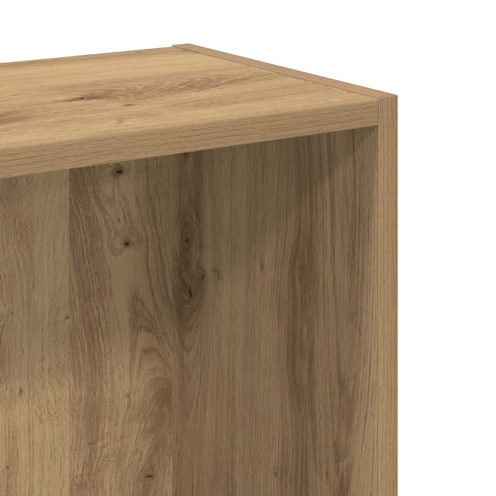 Boekenkast 80x24x76 cm bewerkt hout artisanaal eikenkleurig is nu te koop bij PeponiXL, paradijselijk wonen!