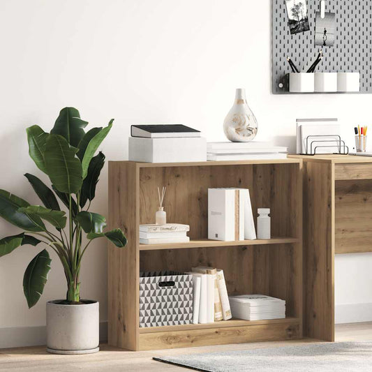 Boekenkast 80x24x76 cm bewerkt hout artisanaal eikenkleurig is nu te koop bij PeponiXL, paradijselijk wonen!